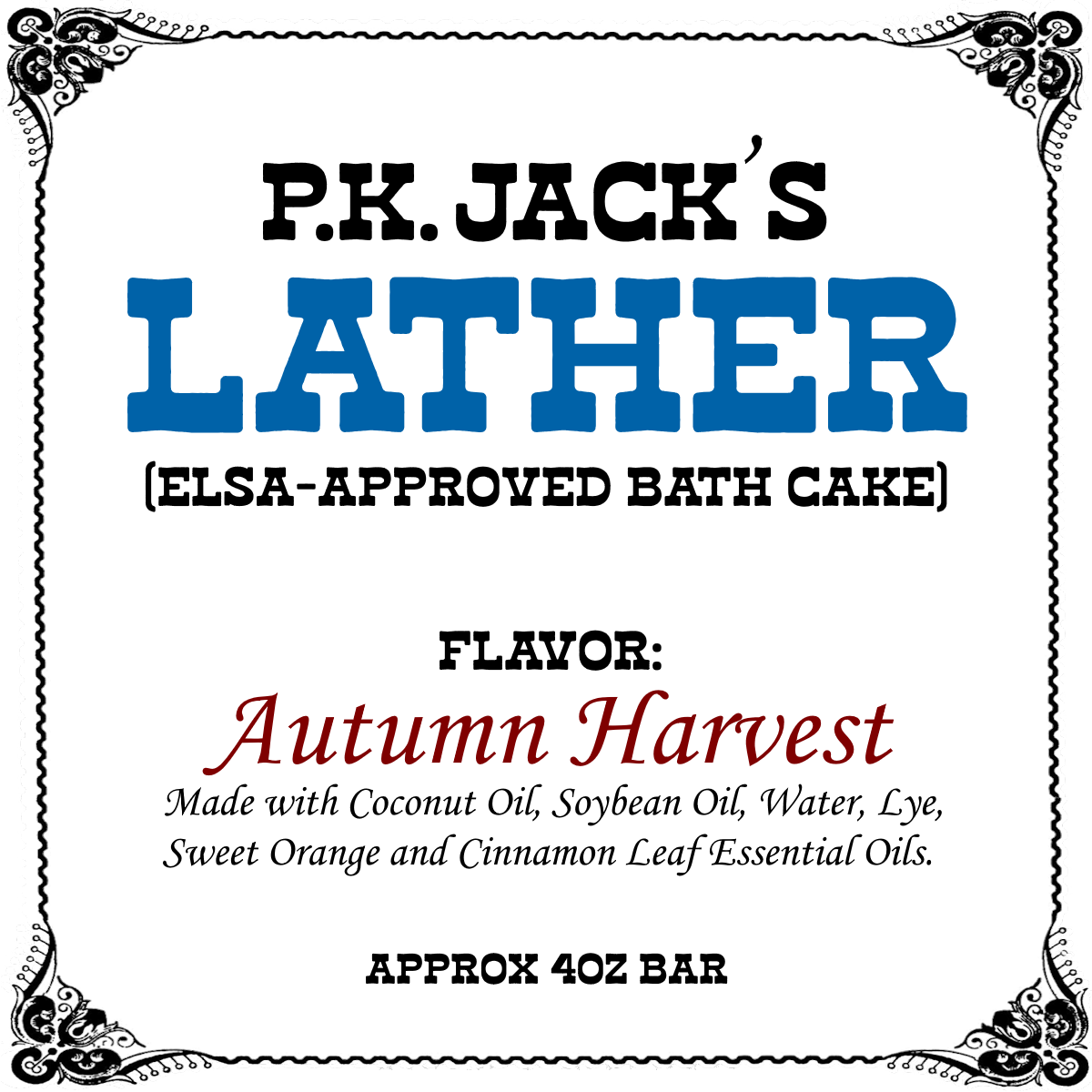 LATHER P.K. Jack's Elsa-Approved Bath Cakes