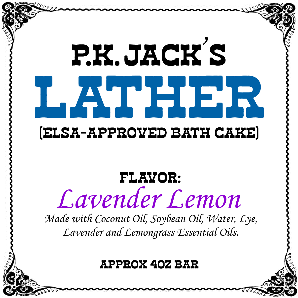 LATHER P.K. Jack's Elsa-Approved Bath Cakes