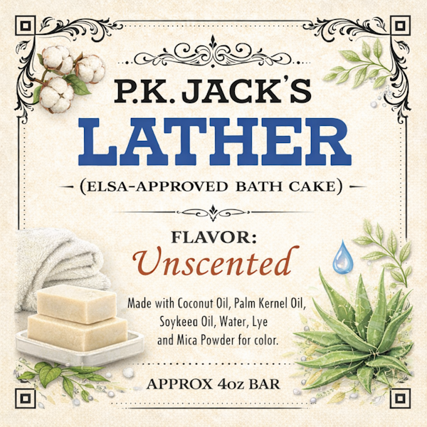 P.K. Jack's LATHER -- Elsa-Approved Bath Cakes